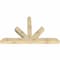 Ekena Millwork Saratoga Rough Sawn Timber Gable Bracket, Douglas Fir, 84"W x 53"H x 6"D x 6"F, 15/12 Pitch GBW084X53X0606SAR00RDF - alternate 4